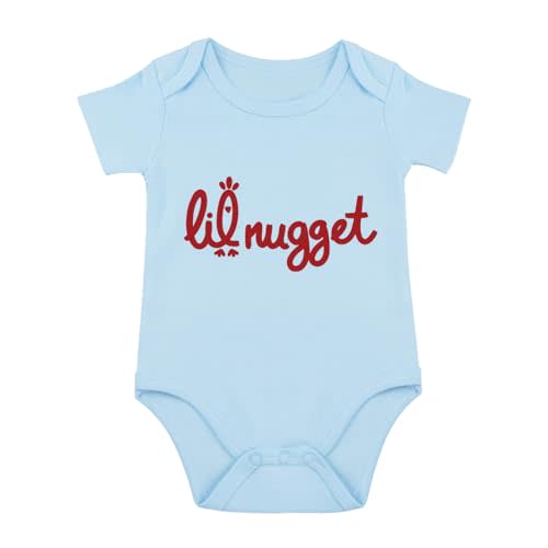 Little Nugget Bodysuit Baby Funny Lil Nugget Baby Bodysuit Chicken Bodysuits Boy Girls Clothes