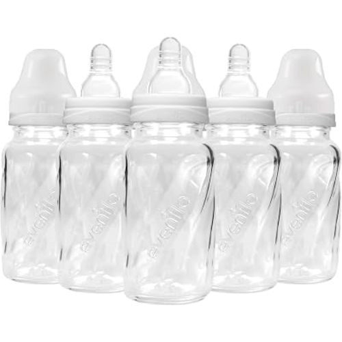 Evenflo Feeding Classic Glass Twist Bottles, 4 Ounce (Pack of 6)
