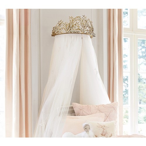 Monique Lhuillier Gold Vine Cornice & Sheers