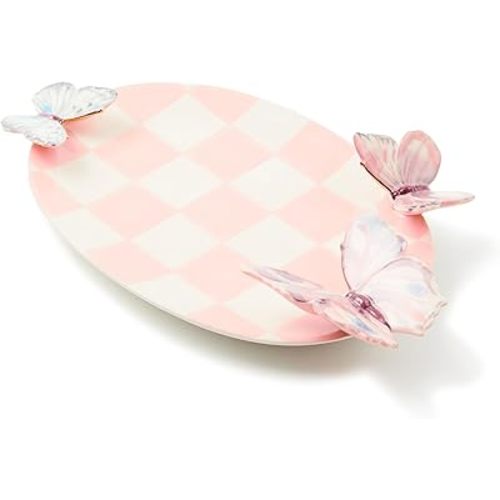MACKENZIE-CHILDS Ceramic Tray, Unique Tray for Decor, Eternity Trinket