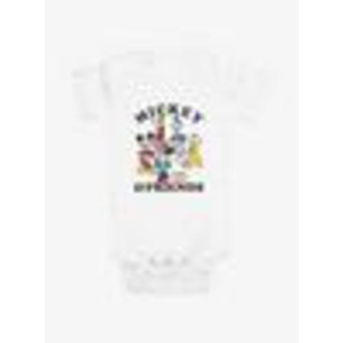 Disney Mickey Mouse Mickey & Friends Group Infant Bodysuit - WHITE | BoxLunch