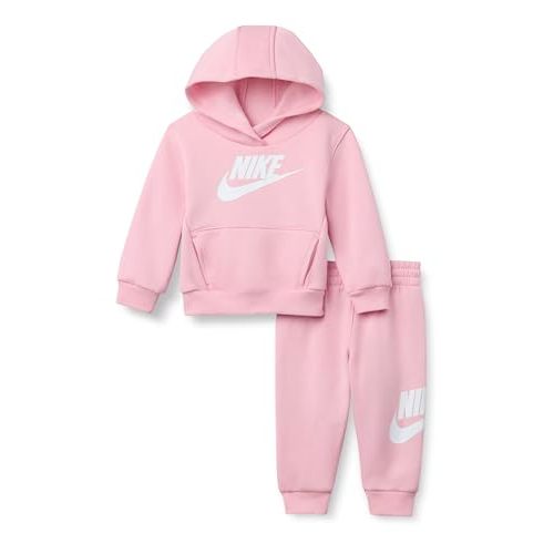 Nike Baby Sportswear Club Fleece Pullover Hoodie and Joggers 2-Piece Outfit Set (Large Swoosh Logo)