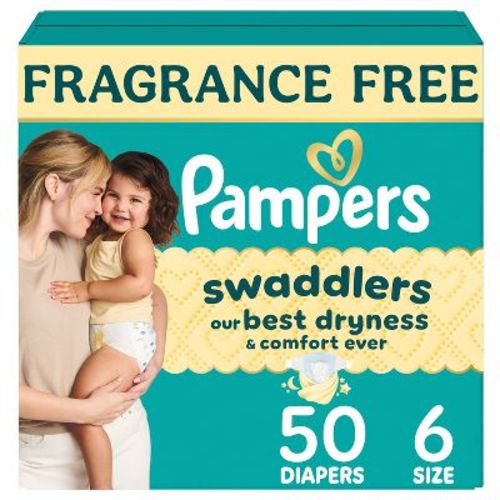 Pampers Swaddlers Sensitive Disposable Diapers - Size 6 - 50ct