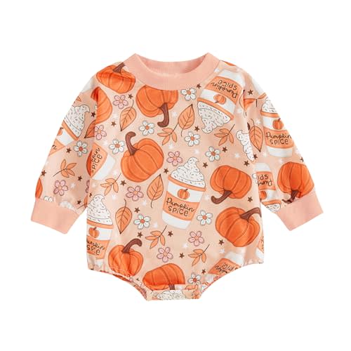 BemeyourBBs Newborn Baby Boy Girl Fall Winter Clothes Long Sleeve Bubble Sweatshirt Romper Cute Infant One Piece Outfit