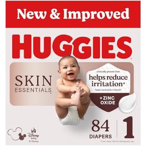 Huggies Skin Essentials Diapers Size 1, 84 Count