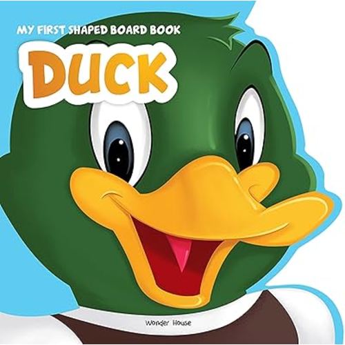 My First Shaped Board Book - Duck, Die-Cut Animals, Picture Book for Children