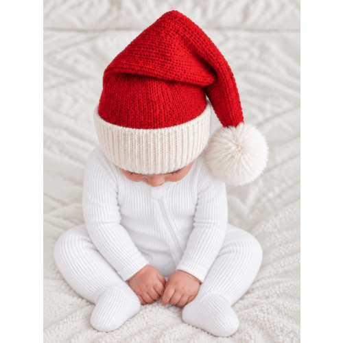 Red Christmas Knit Santa Hat for Baby, Kids & Adults – SpearmintLOVE