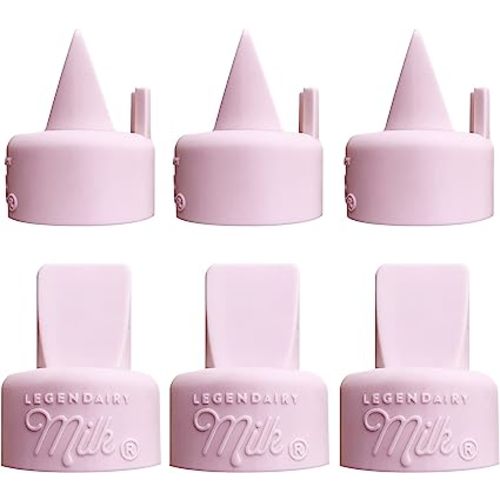 Legendairy Milk Duckbill Valves with Pull Tab - Compatible with Spectra - Pack of 6
