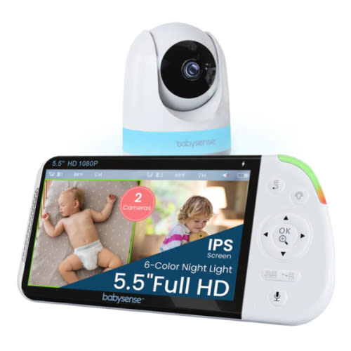 Babysense MaxView PRO: Full HD Non-WiFi Video Baby Monitor with Night Light