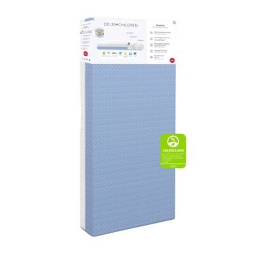 Delta Children Breathe Mattress - Breathable Baby Crib and Toddler Mattress with Cloud Core