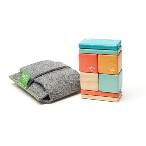 Tegu Magnetic Wooden Blocks Pocket Pouch