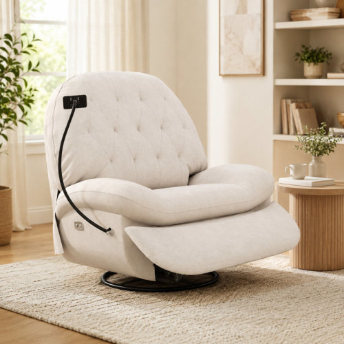 Latitude Run® 42" Oversized Power Swivel Glider Recliner With Usb | Wayfair