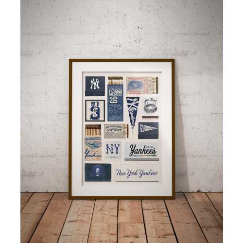 New York Yankees Matchbox Wall Art Print