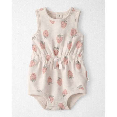 Baby Girl Organic Cotton Romper in Strawberry Print - Little Planet | Carter's