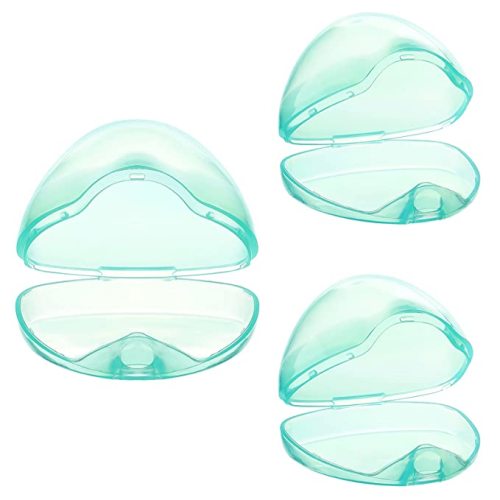 Accmor Pacifier Case, Pacifier Holder Case, Pacifier Container for Travel, BPA Free,Transparent Green, 3 Pack