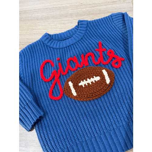 Giants Football Baby Sweater