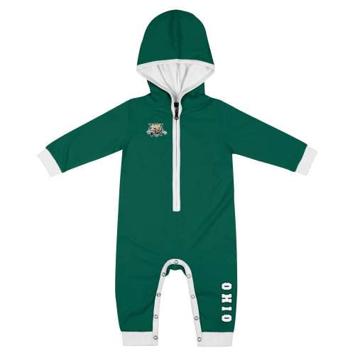 Ohio Bobcats Infant Green/White Onesie
