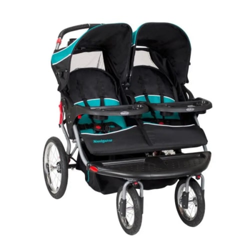 Baby Trend Navigator® Double Jogger | Side-by-Side Stroller with Locking Front Swivel Wheel