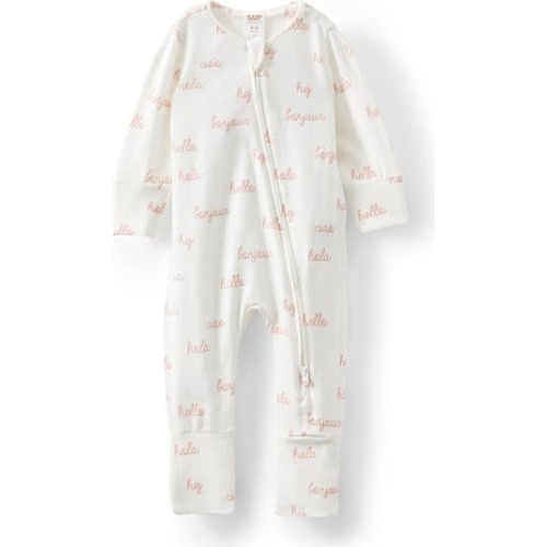 The Billie Long Sleeve Zip Romper, 0-3M