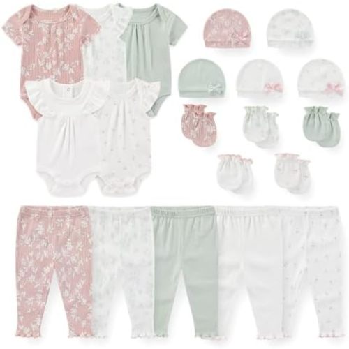 JELYLOVE 20 Pack Baby Boy Girl Bodysuits Sets New born Clothes Essentials