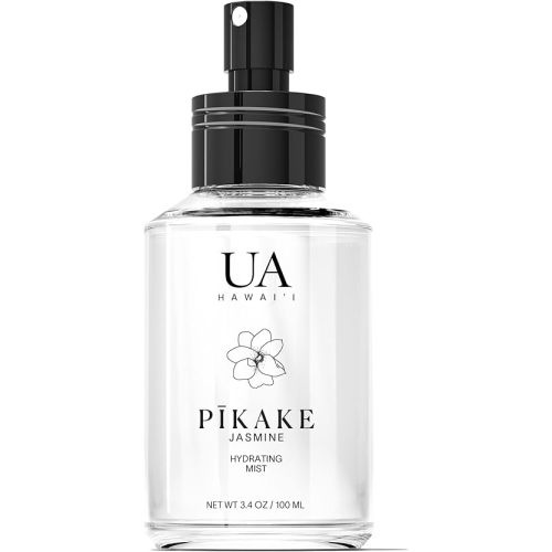 Pikake Body and Hair Mist from Hawaii, Hair Perfume for a Light, Hydrating Refresh, Body Mist for Women and Men, Alcohol-Free, With Moisturizing Hyaluronic Acid & Glycerin, Glass Bottle, 3.4 oz