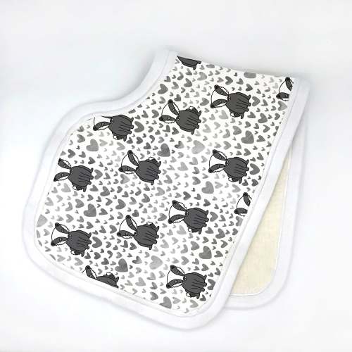 Bonnie Badgers Burp Cloth - Organic Cotton