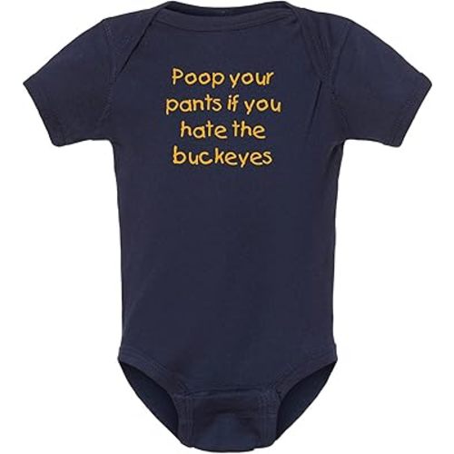 Campus Originals Poop Your Pants if You Hate the Buckeyes Baby Bodysuit