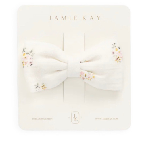 Organic Cotton Desiree Bow - Ayla Whisper – Jamie Kay USA
