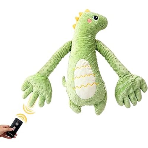Interactive Electronic Pet Plush Toy, Soothing Plush Gift for Toddlers, Perfect for Birthdays, Mothers, Expectant Mothers, and Pregnant Women (Green Dinosaur)