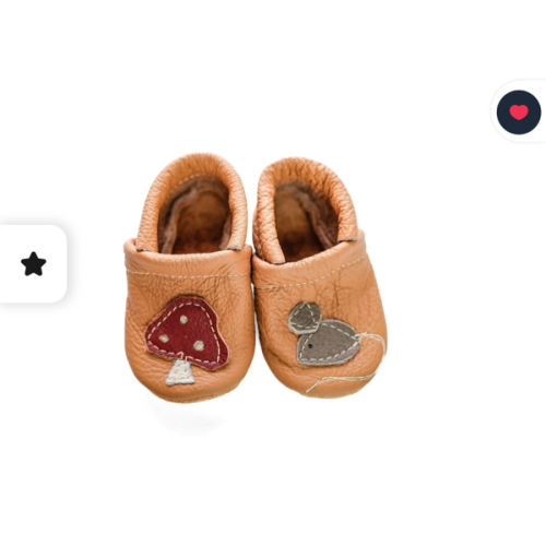 Mushroom & Mouse Leather Shoes Moccs Baby and Toddler