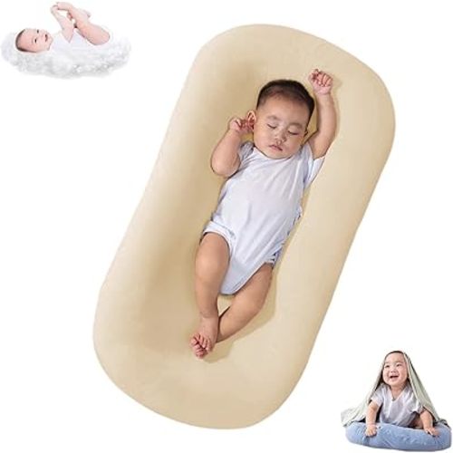 Lucakuins Baby Lounger Cover for Infants Loungers 0-24 Months, 100% Cotton Soft and Breathable Lounger Slipcover（Only Lounger Cover, Without The Lounger） (013, OneSize)