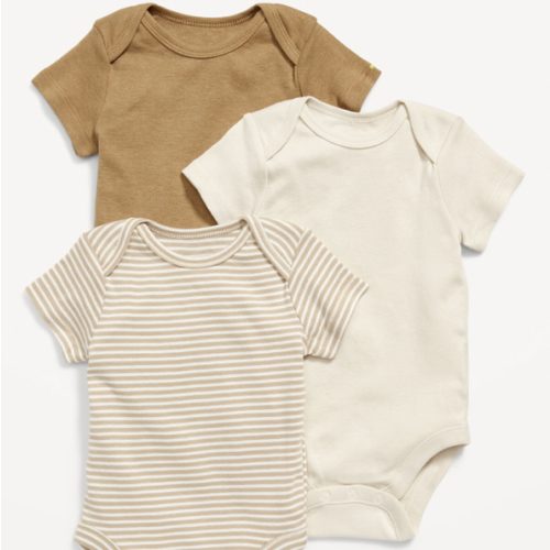 Short-Sleeve Bodysuit 3-Pack for Baby