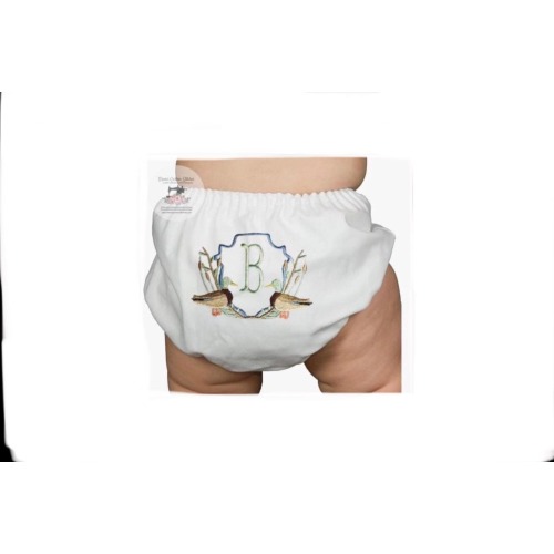 Baby Boy Personalized Mallard Duck Diaper Cover Bloomer