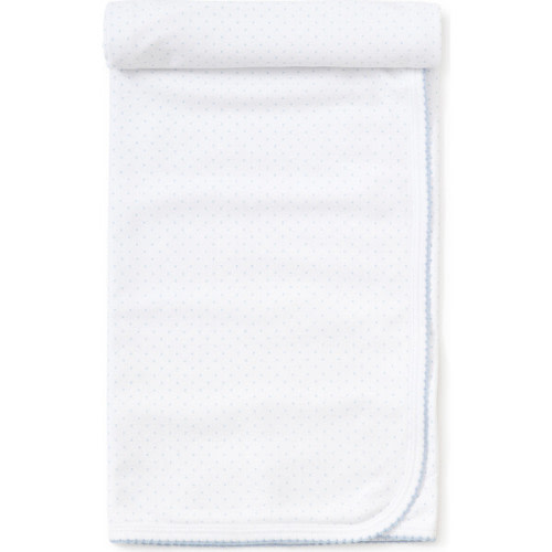 New Dots Blanket, White/Blue - Kissy Kissy | Maisonette