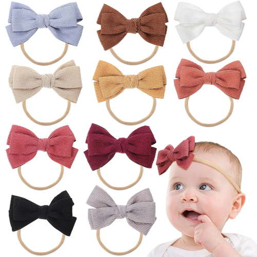 MERRYHAPY 10 Pcs Baby Bows Newborn Bows Baby Girl Headbands Baby Hair Bows Hair Tie Bows Headband Bows