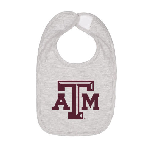 Logo Bib - Heather Gray - The Warehouse at C.C. Creations