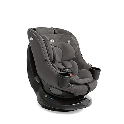 Joie Chili Spin 360 2-in-1 Rotating Convertible Car Seat with a 360 Spin and Easy Installation - Lower Anchor Attachment or Vehicle Belt Installation (Thunder)
