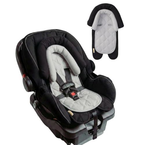 GoldBug Baby & Toddler 2-in-1 Car Seat Head Support - Black