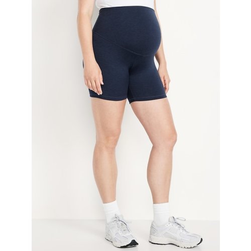 Maternity Full-Panel CloudComfy Biker Shorts -- 6-inch inseam