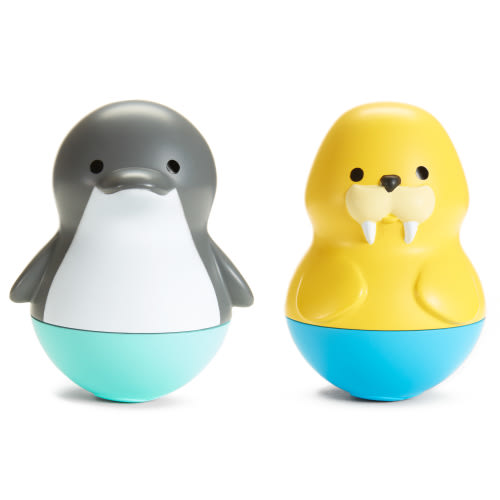 Munchkin® Bath Bobbers™ Baby and Toddler Bath Toy, Dolphin & Walrus, Unisex, 2 Pack
