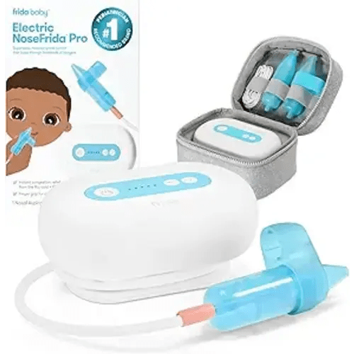 Frida Baby Electric NoseFrida Pro Nasal Aspirator for Baby, Hospital Grade Suction, Nose Sucker for Baby & Toddler, Nasal Aspirator for Congestion Relief, 5 Suction Levels, 2 Tips, Cordless with Case