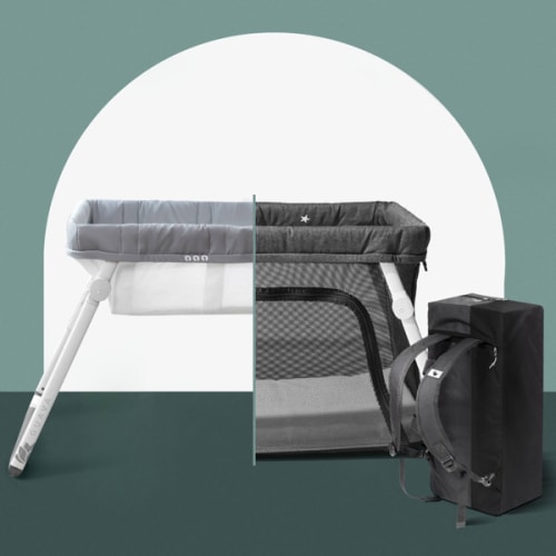 Baby Bassinet: Lotus Crib & Bassinet Kit, Convertible Travel Bassinet – Guava Family