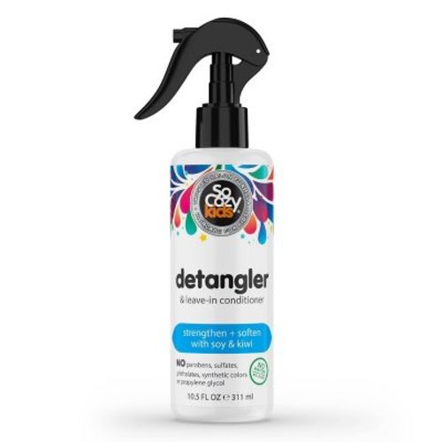 SoCozy Kids' Detangler and Leave-In Conditioner Spray - 10.5 fl oz: Detangling for All Hair Types, Liquid Formula