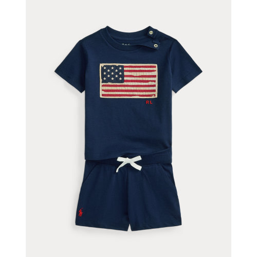 Flag Cotton Jersey Tee & Short
