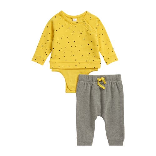 Graphic Print Bodysuit & Jogger Pants