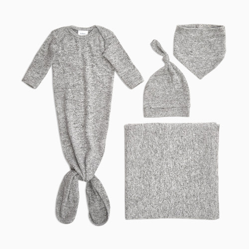 Aden + Anais Snuggle Knit Newborn Gift Set - Heather Grey