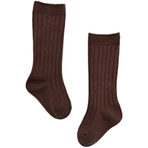 BILIKEYU Newborn Baby Toddler Little Kid Knee High Socks Solid Color Cotton Casual Stretch Knitted Long Socks 0