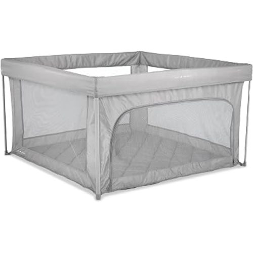 Baby Delight Playport Portable Baby Playard, 50" x 50" (0–24 Months) Grey