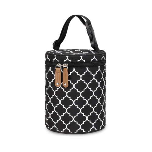 Breastmilk Cooler Bag Insulated Baby Bottle Bag Freezer Lunch Bag Perfect for Daycare Travel Back to Work Nursing Mom (Black)