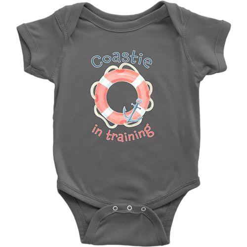 Island Dog T-Shirt Company Coast Guard Baby Clothes - US Coastie Onesie for Newborns Infants & Toddlers